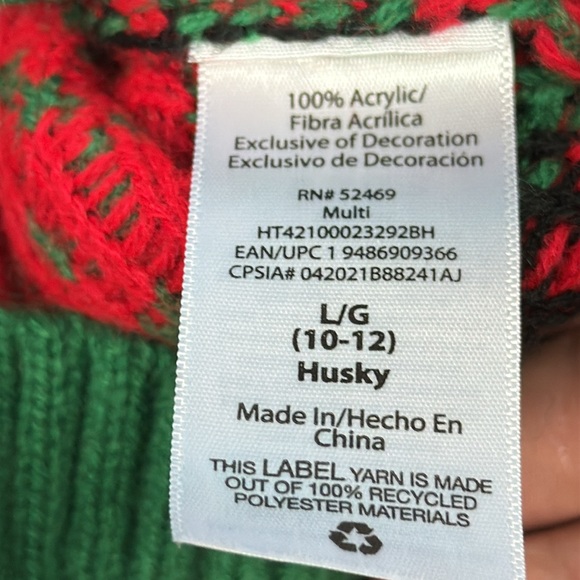 Holiday Time Christmas Sweater, Size L (10/12) Husky, Worn Once, MAKE AN OFFER!! - Picture 8 of 8